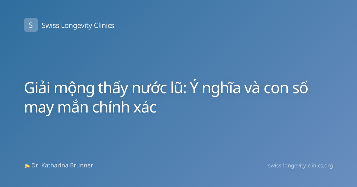 Giải mộng thấy nước lũ: Ý nghĩa và con số may mắn chính xác