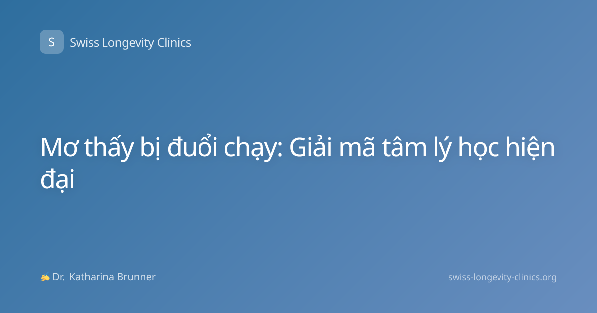Mơ thấy bị đuổi chạy: Giải mã tâm lý học hiện đại