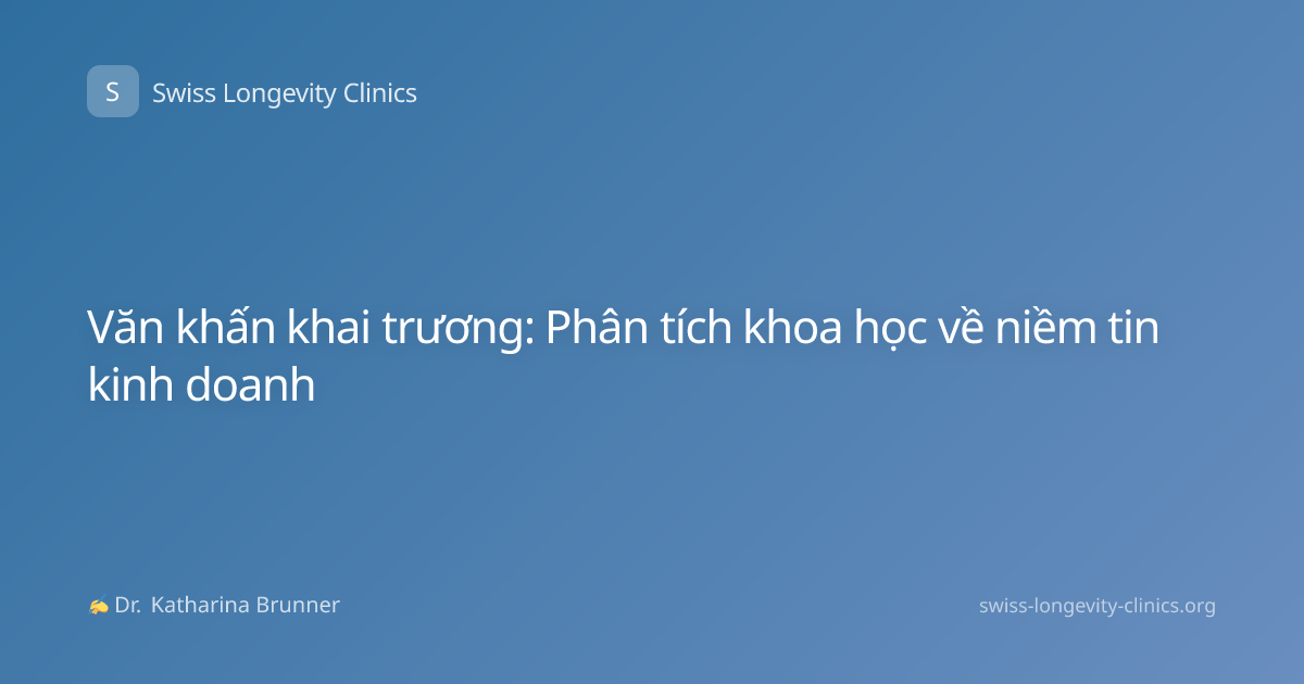 Văn khấn khai trương: Phân tích khoa học về niềm tin kinh doanh